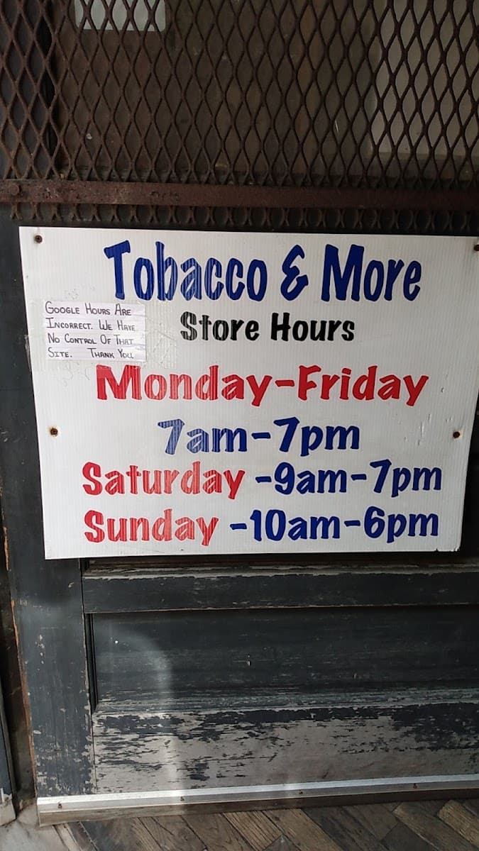 Tobacco More