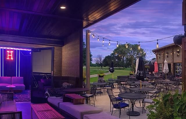 The patio at The Humidor Cocktail Lounge in Wichita, Kansas