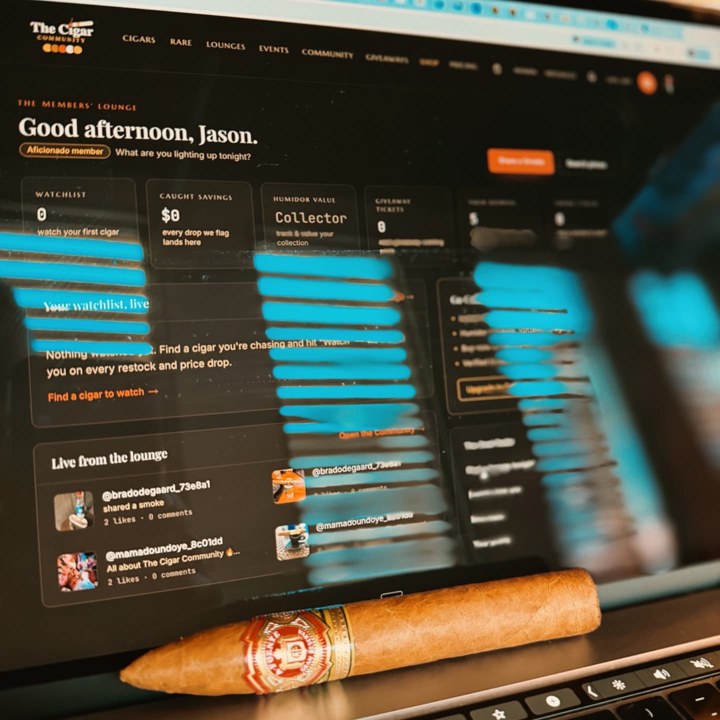 Nothing like working w/ a good cigar.
